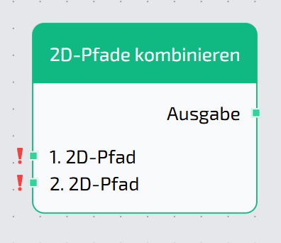 2D-Pfad kombinieren Node