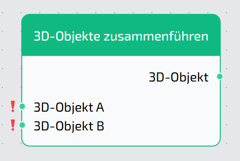 3D-Objekte zusammenführen Node