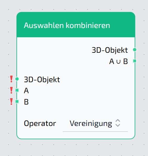 Auswahl kombinieren Node