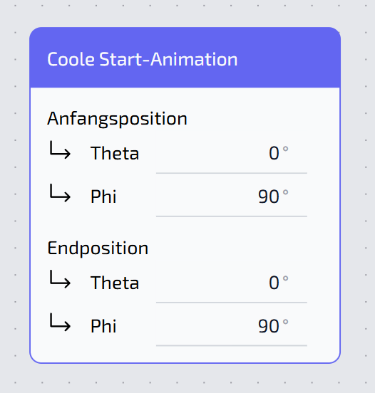 Coole Start-Animation Node