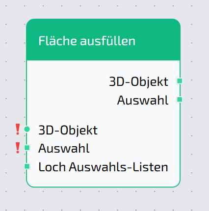 Fläche ausfüllen Node