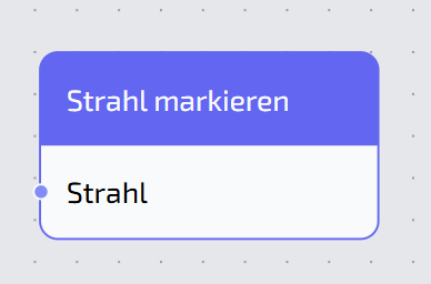 Strahl markieren Node